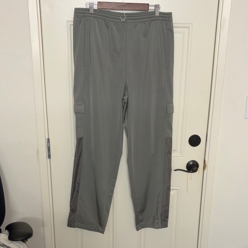 adidas Originals Grey Cargo Pants with Dark Side Panels